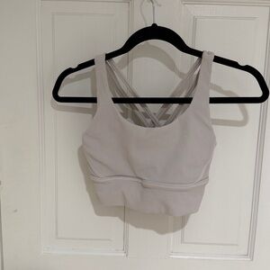 Light Gray Ribbed Crop Top